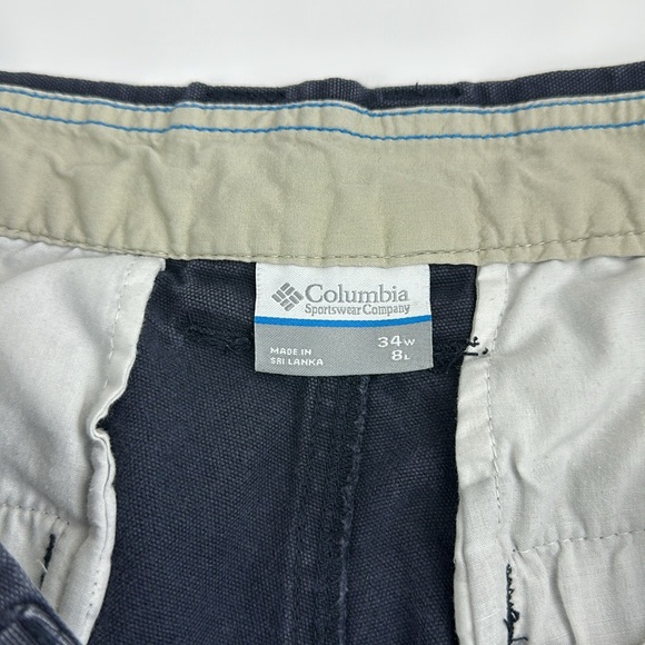 Columbia Men’s Canvas Shorts. Weathered Navy Blue. Size 34. - Picture 3 of 7